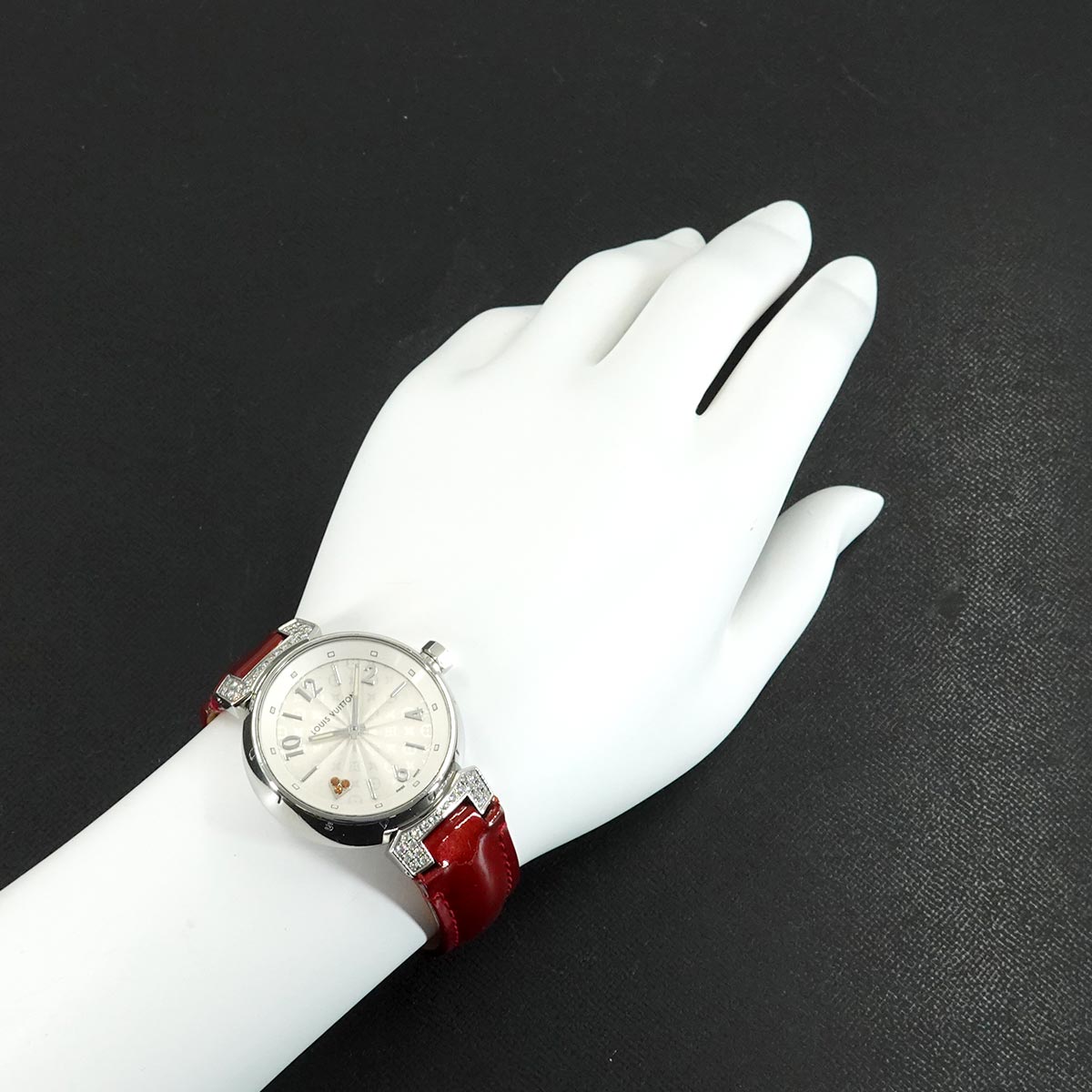 Tambour Q131R Diamond Silver Dial Quartz Ladies Watch