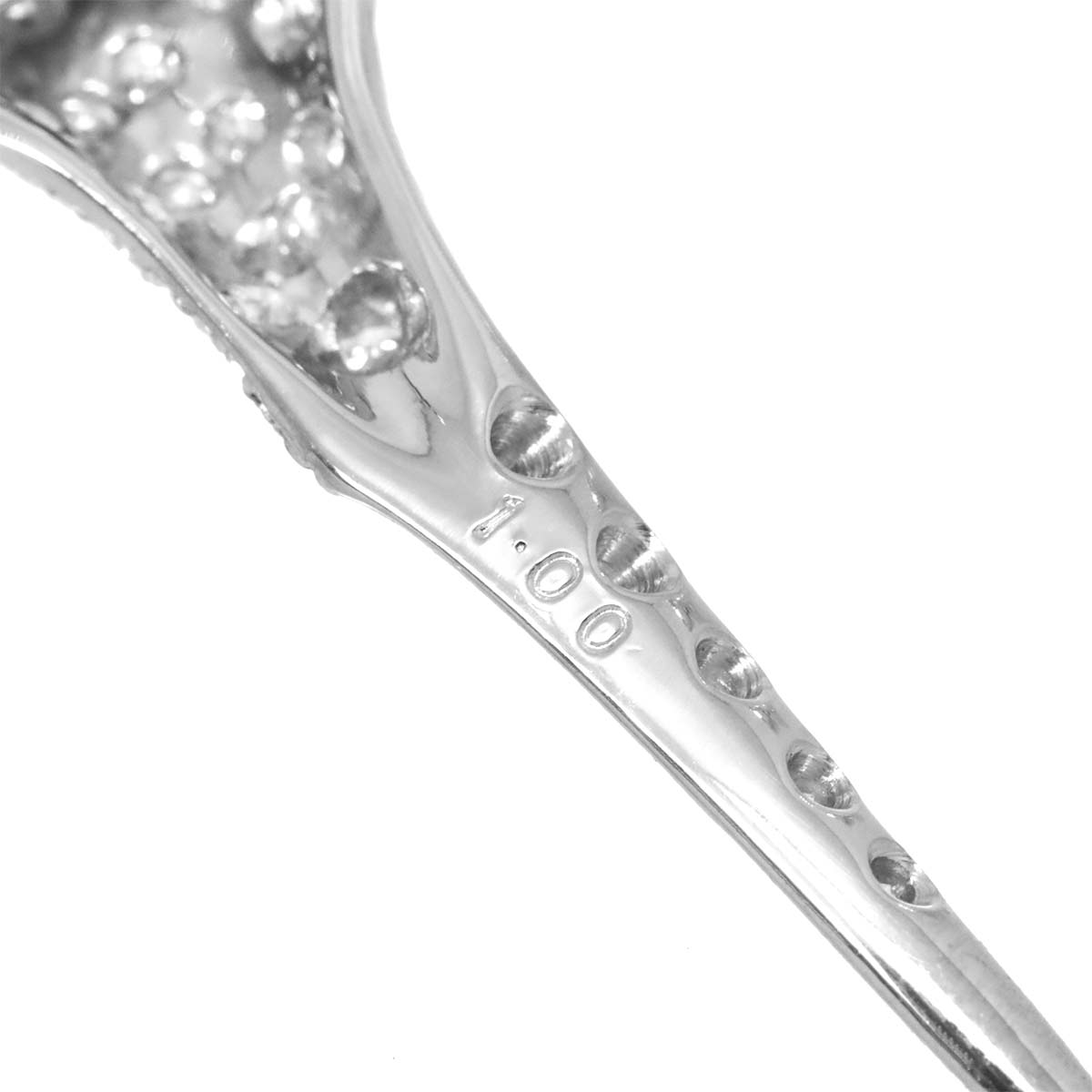 Diamond 1.00ct Brooch Pt