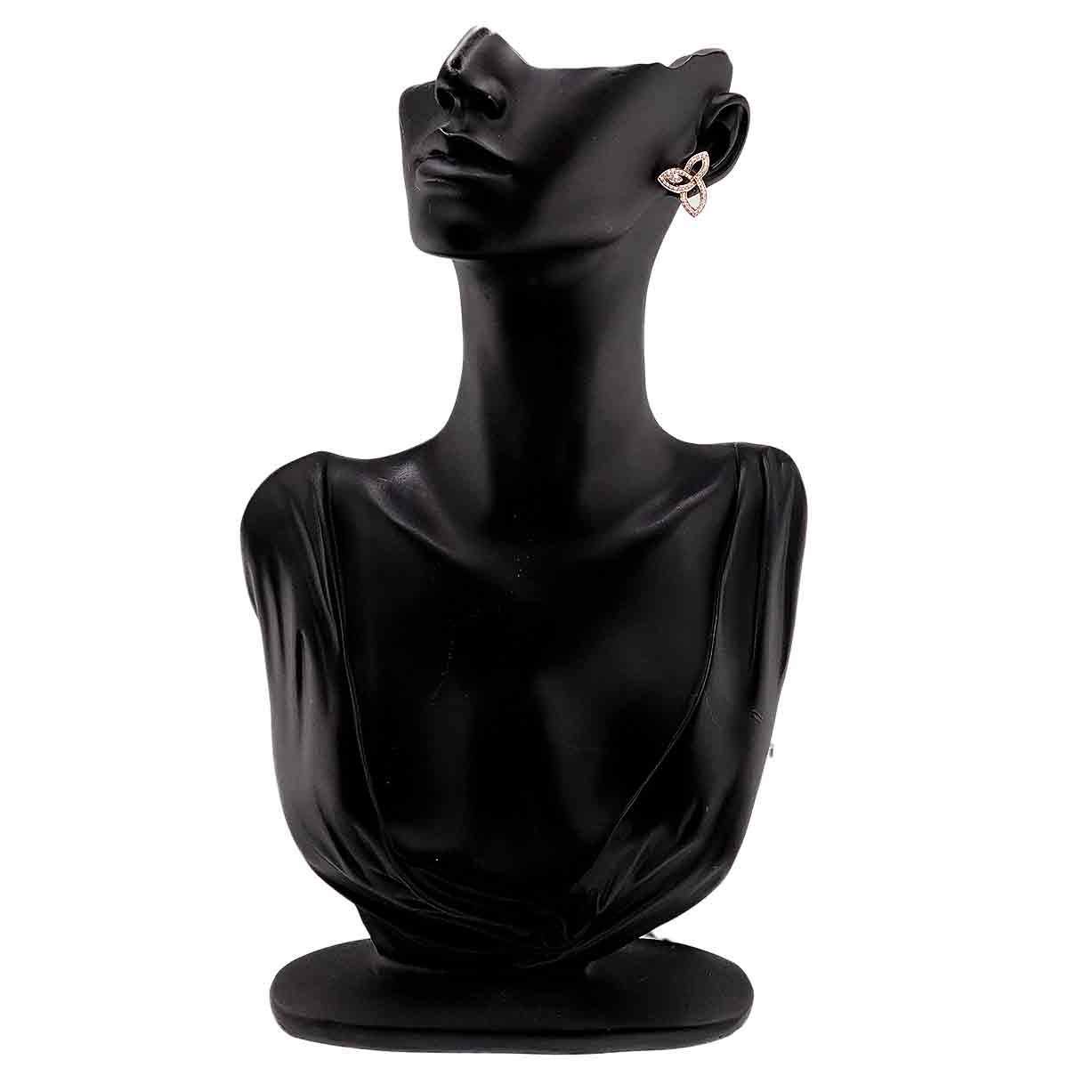 Lily cluster Diamond Earrings Pierced 18K PG 750