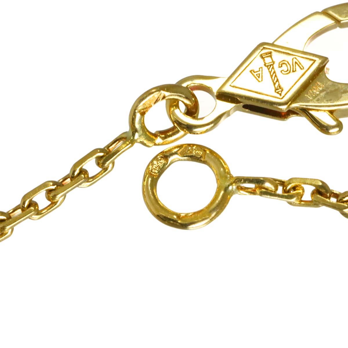 Lucky Alhambra Papillon MOP Necklace 18K YG 750