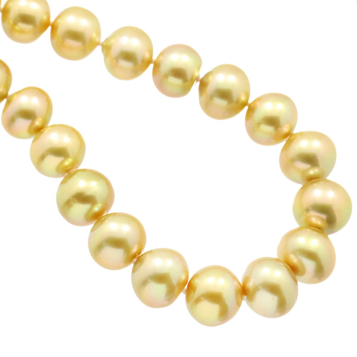 South Sea pearl Necklace Earrings Clip on SV 18K YG 750 90304311