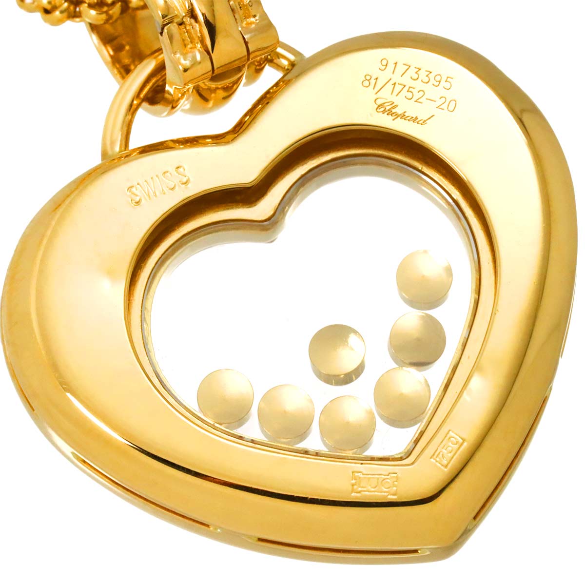 Happy Diamond Heart Necklace 18K Yellow Gold 750