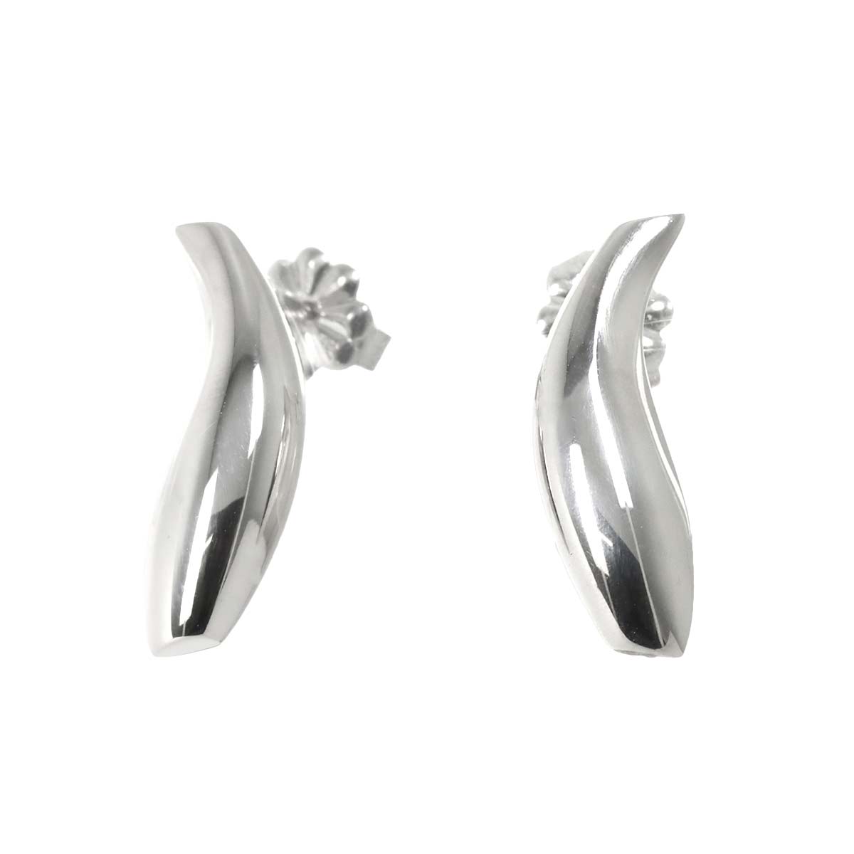Frank Gehry Fish Earrings Pierced SV Silver 925