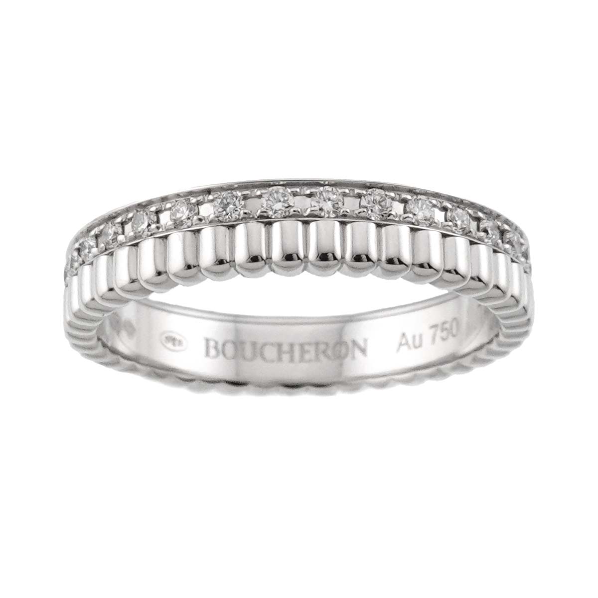 Quatre RADIANT Diamond Ring 18K WG 750 Size48 4.5(US)