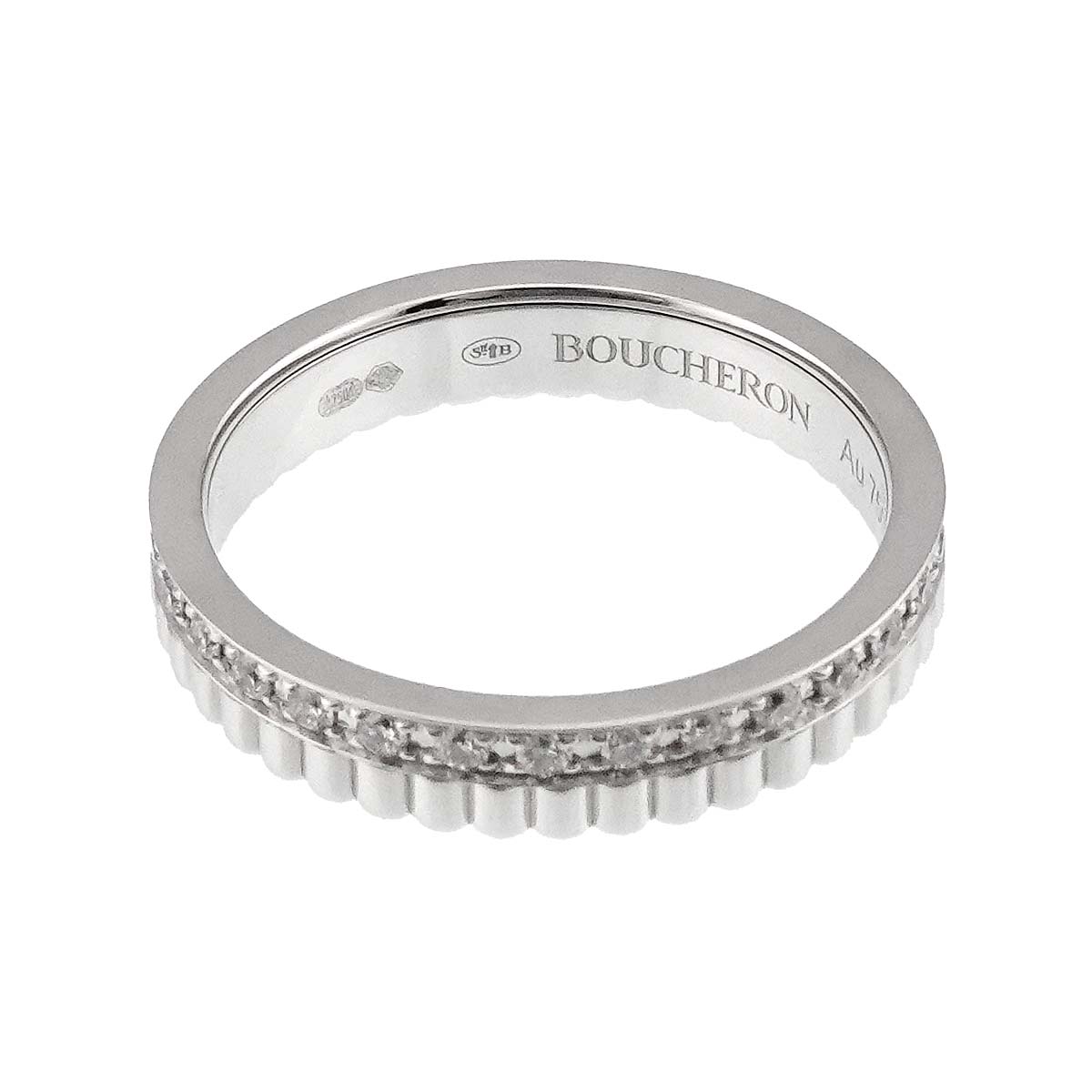 Quatre RADIANT Diamond Ring 18K WG 750 Size48 4.5(US)