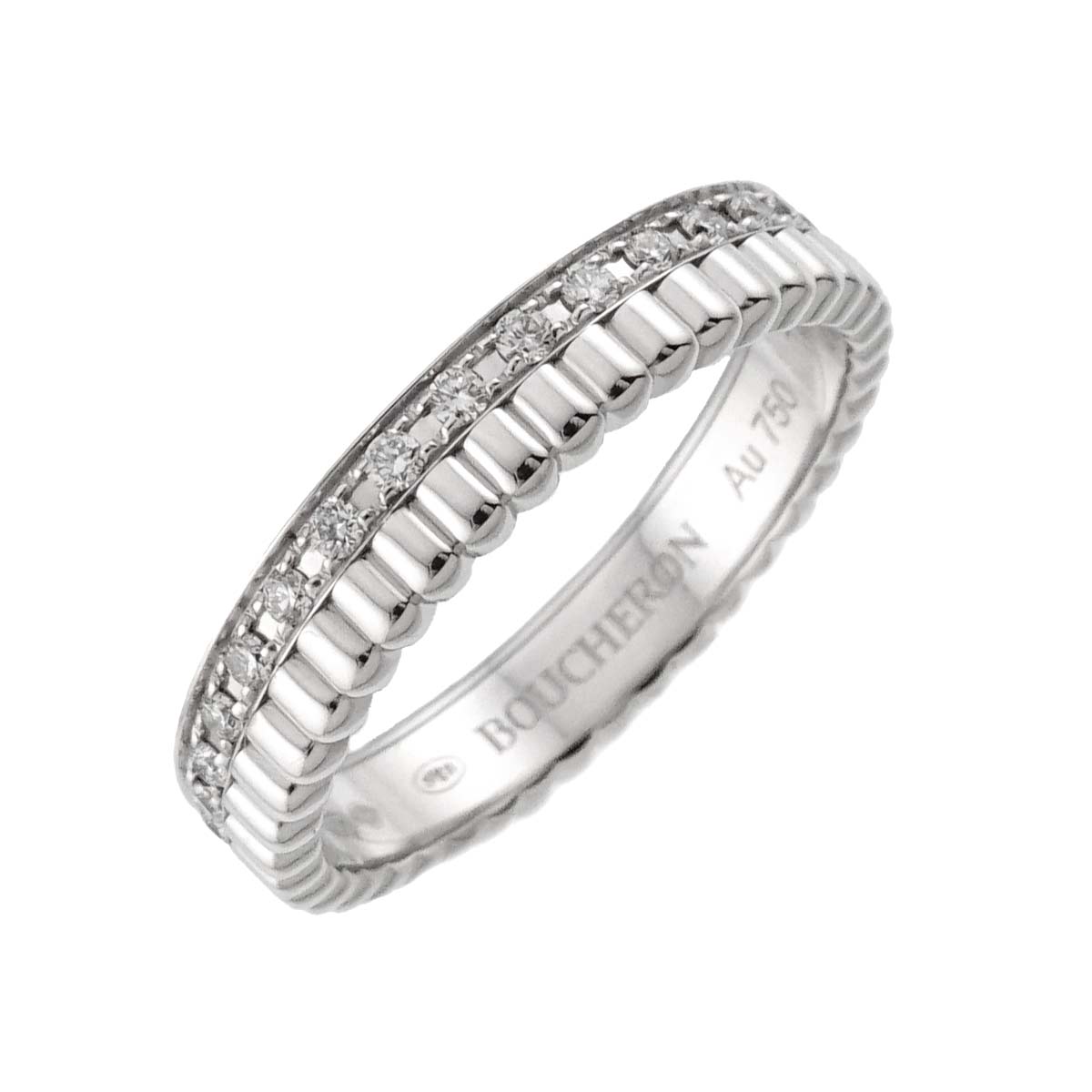 Quatre RADIANT Diamond Ring 18K WG 750 Size48 4.5(US)