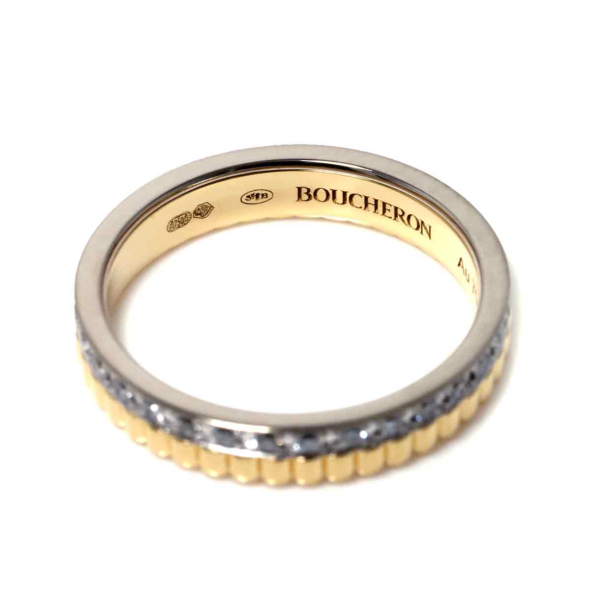 Quatre RADIANT Diamond Ring 18K YG WG 750 Size49 4.75-5(US)