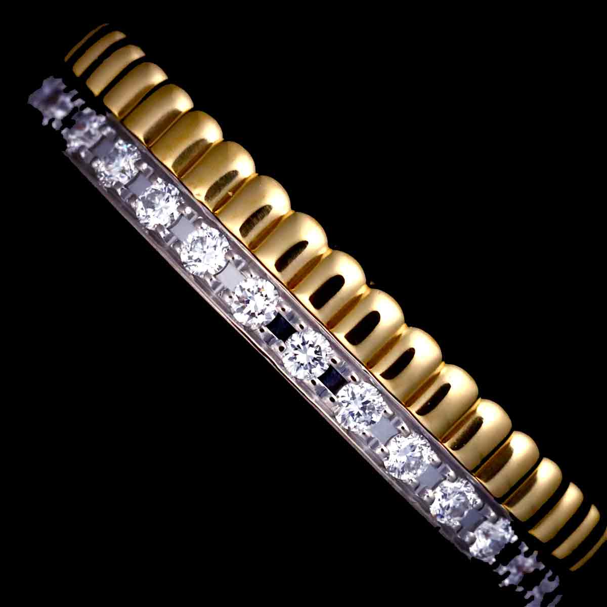 Quatre RADIANT Diamond Ring 18K YG WG 750 Size49 4.75-5(US)