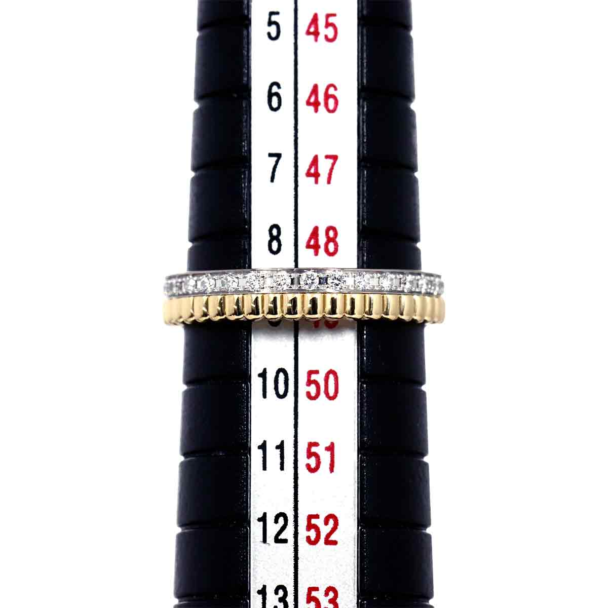 Quatre RADIANT Diamond Ring 18K YG WG 750 Size49 4.75-5(US)