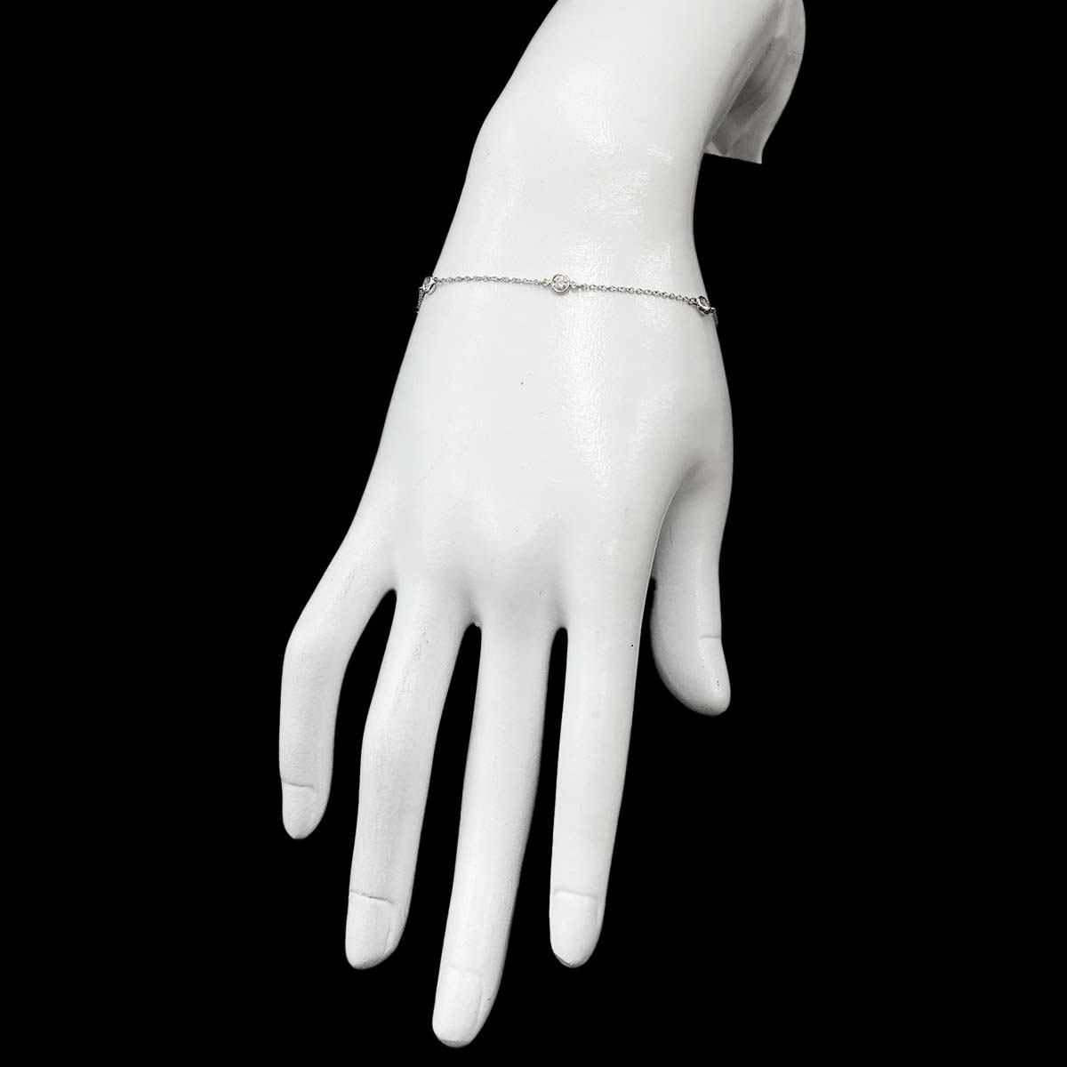 By The Yard Diamond 5P Bracelet Platinum