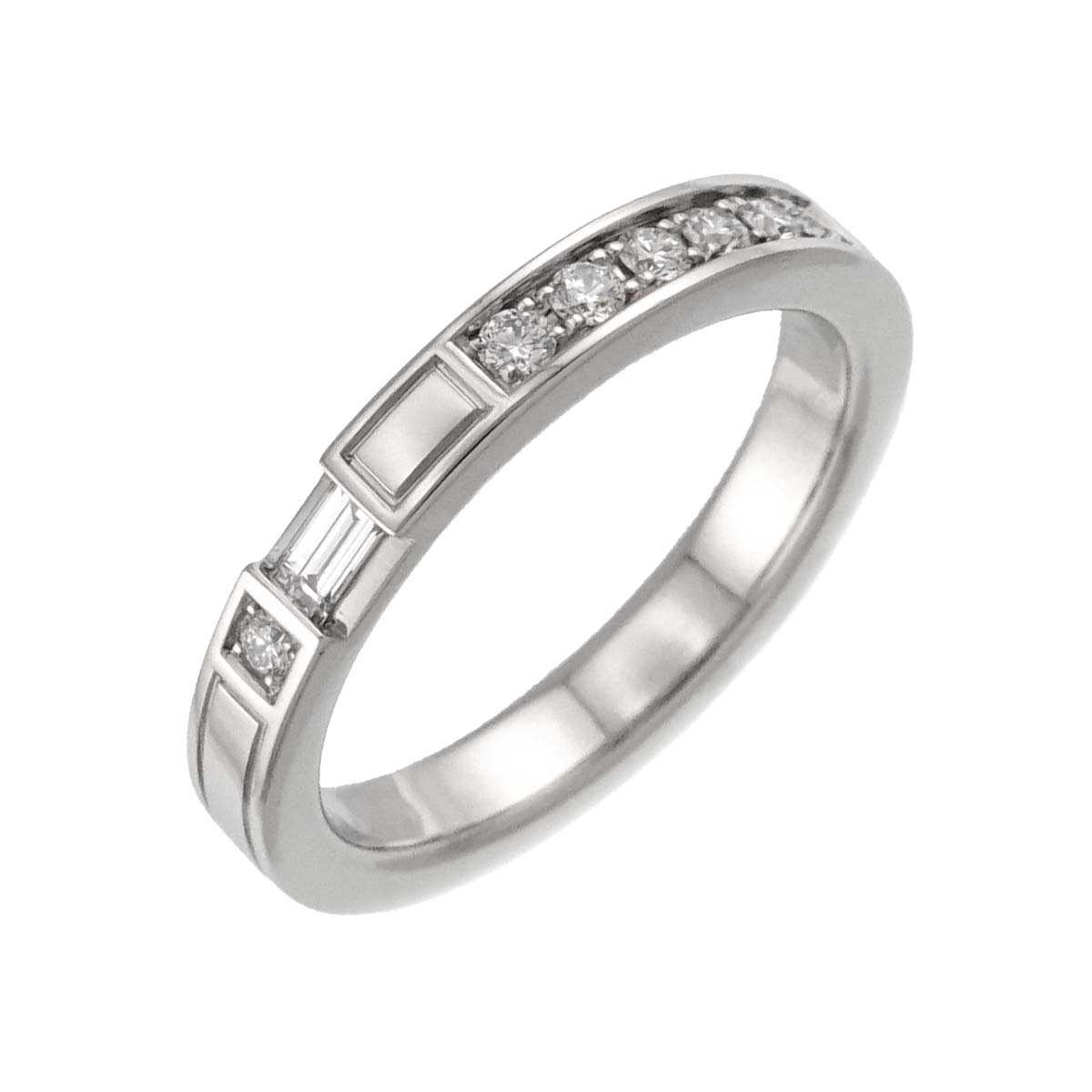Traffic Diamond Ring Pt Platinum size5.25(US)