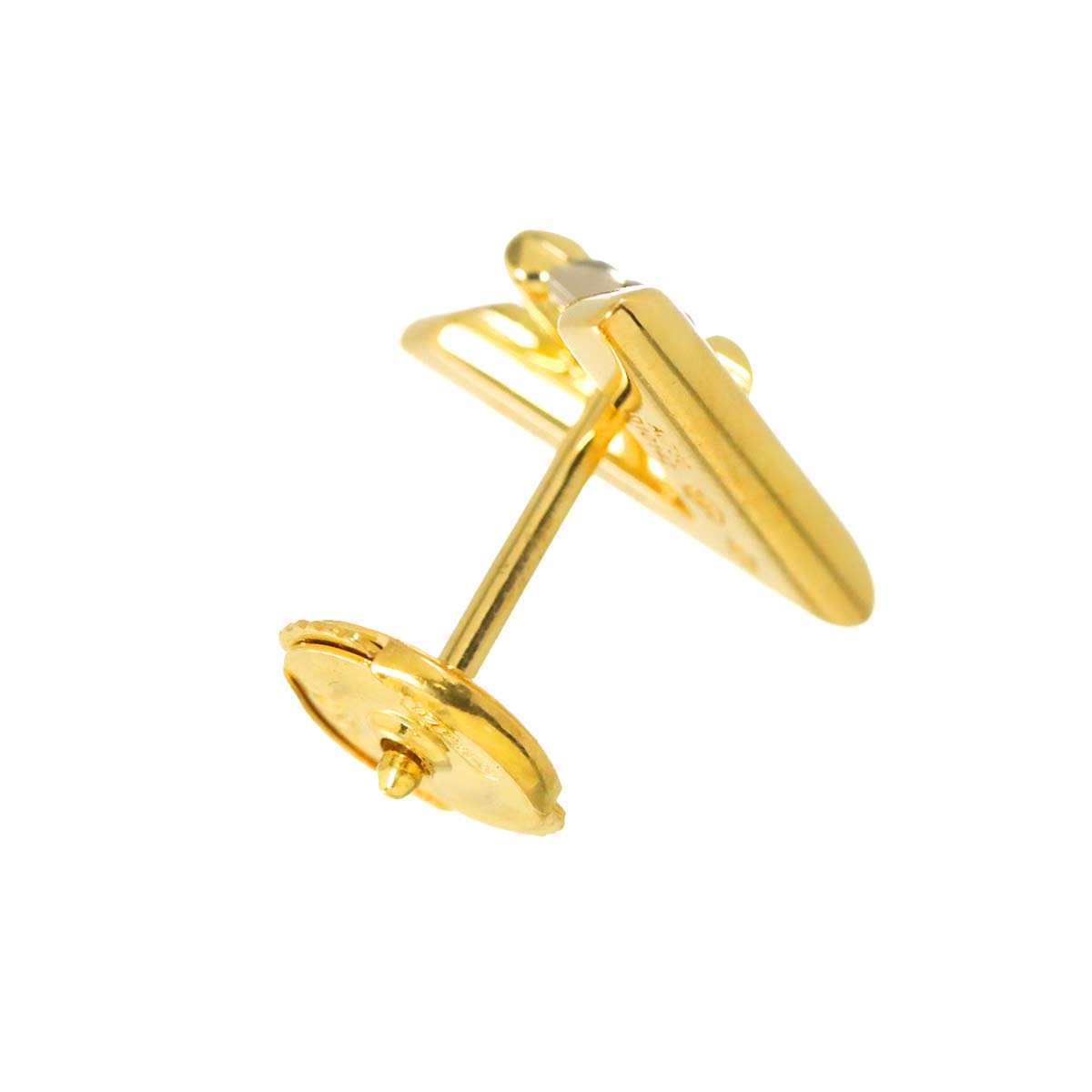 VOLTONE Diamond Earring Pierced 18K YG 750 One Piece only