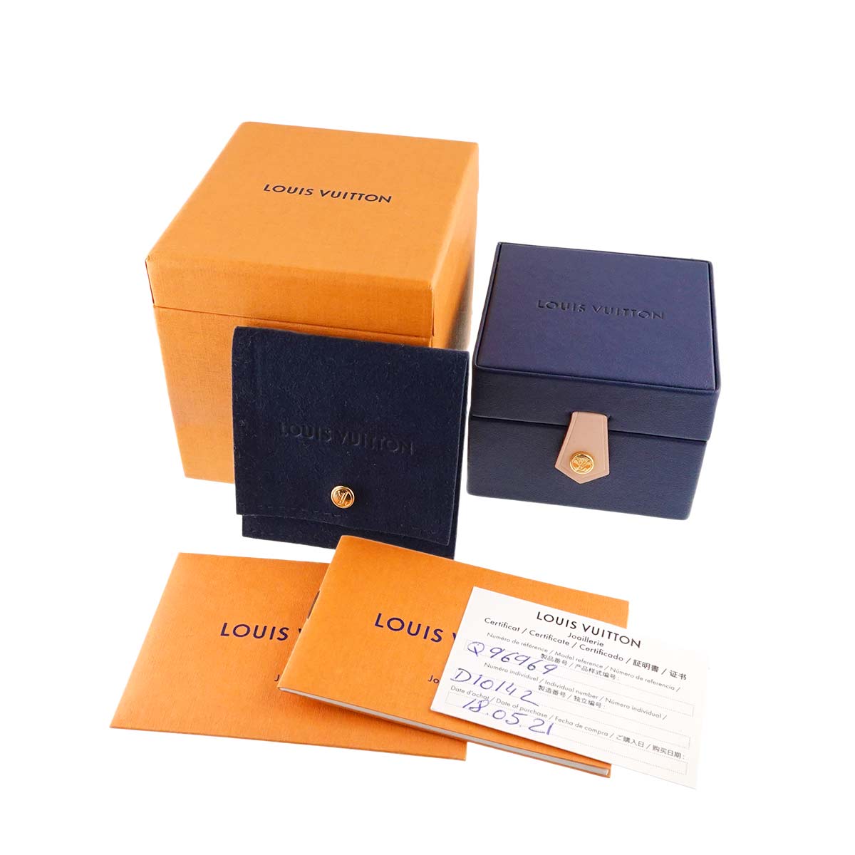 VOLTONE Diamond Earring Pierced 18K YG 750 One Piece only