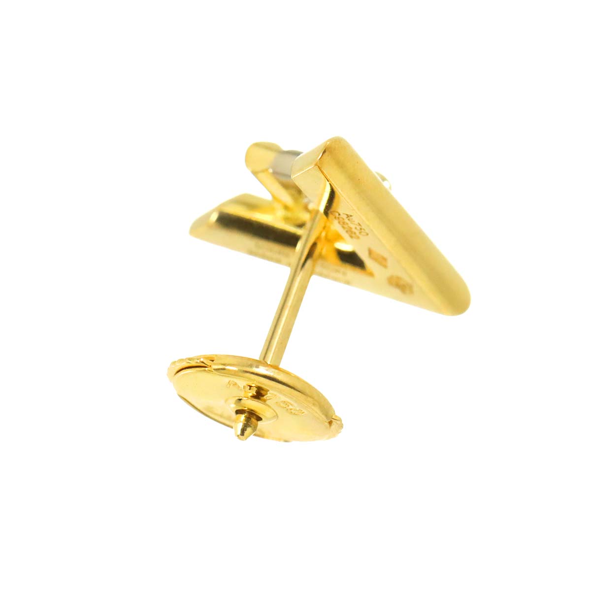 VOLTONE Diamond Earring Pierced 18K YG 750 One Piece only