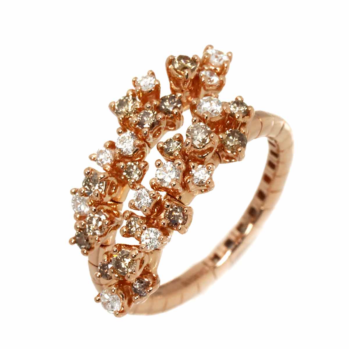 Mimosa Diamond Ring 18K Pink Gold 750 size5.25(US)