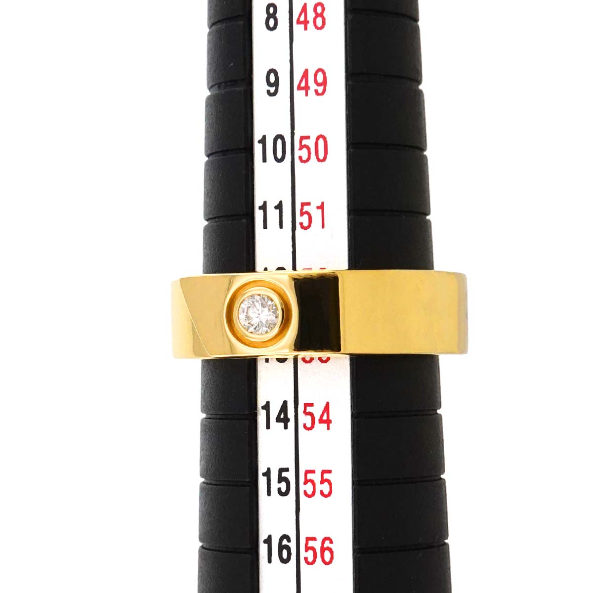 Anniversary Ring Diamond 18K Yellow Gold 750 size52 5.75-6(US)