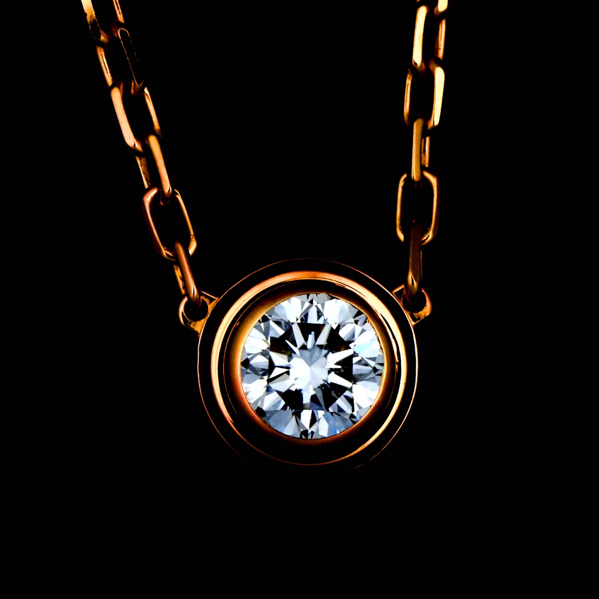 d'Amour Diamond Necklace LM 18K Pink Gold 750