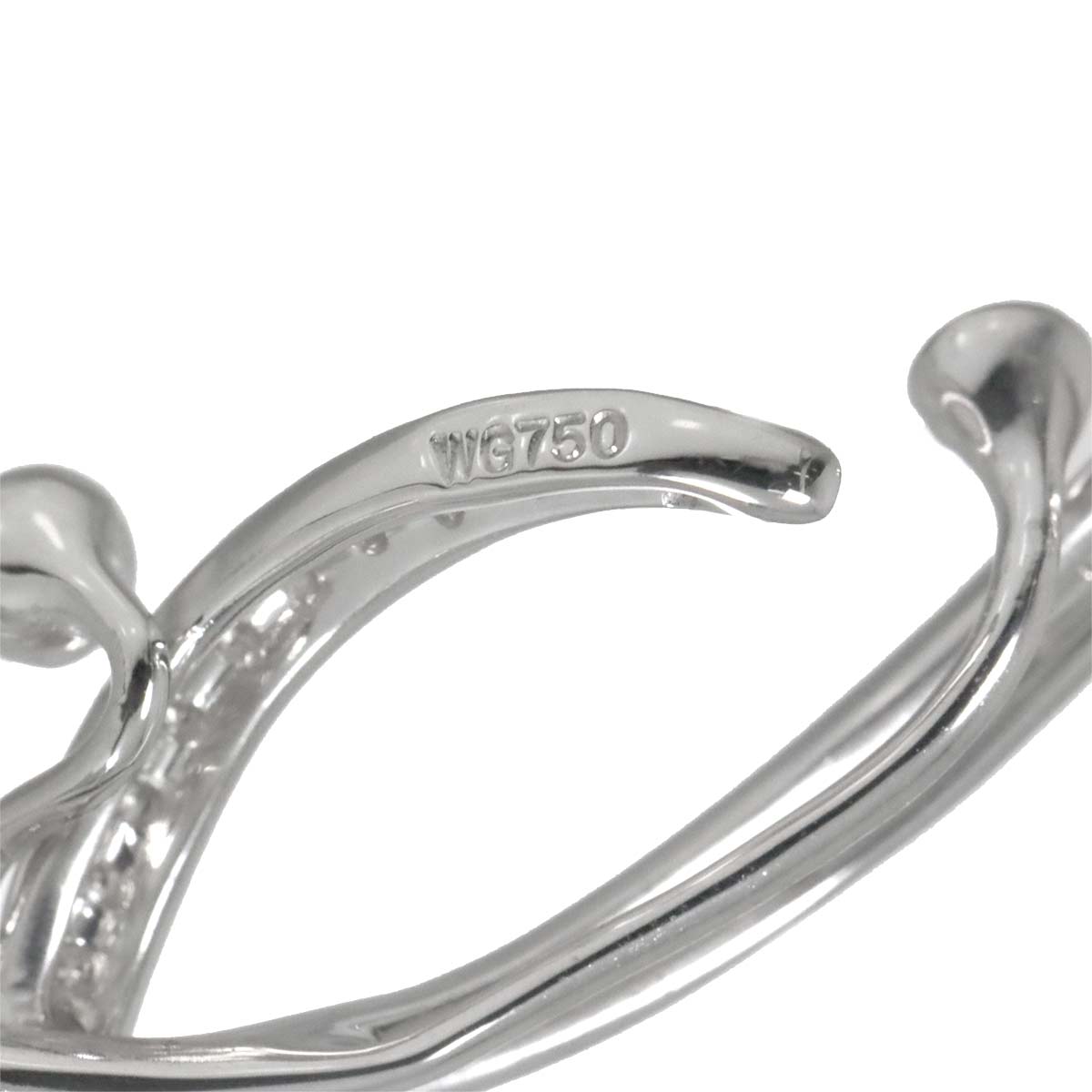 Diamond 0.46ct Earrings Clip on 18K 14K WG 750 585