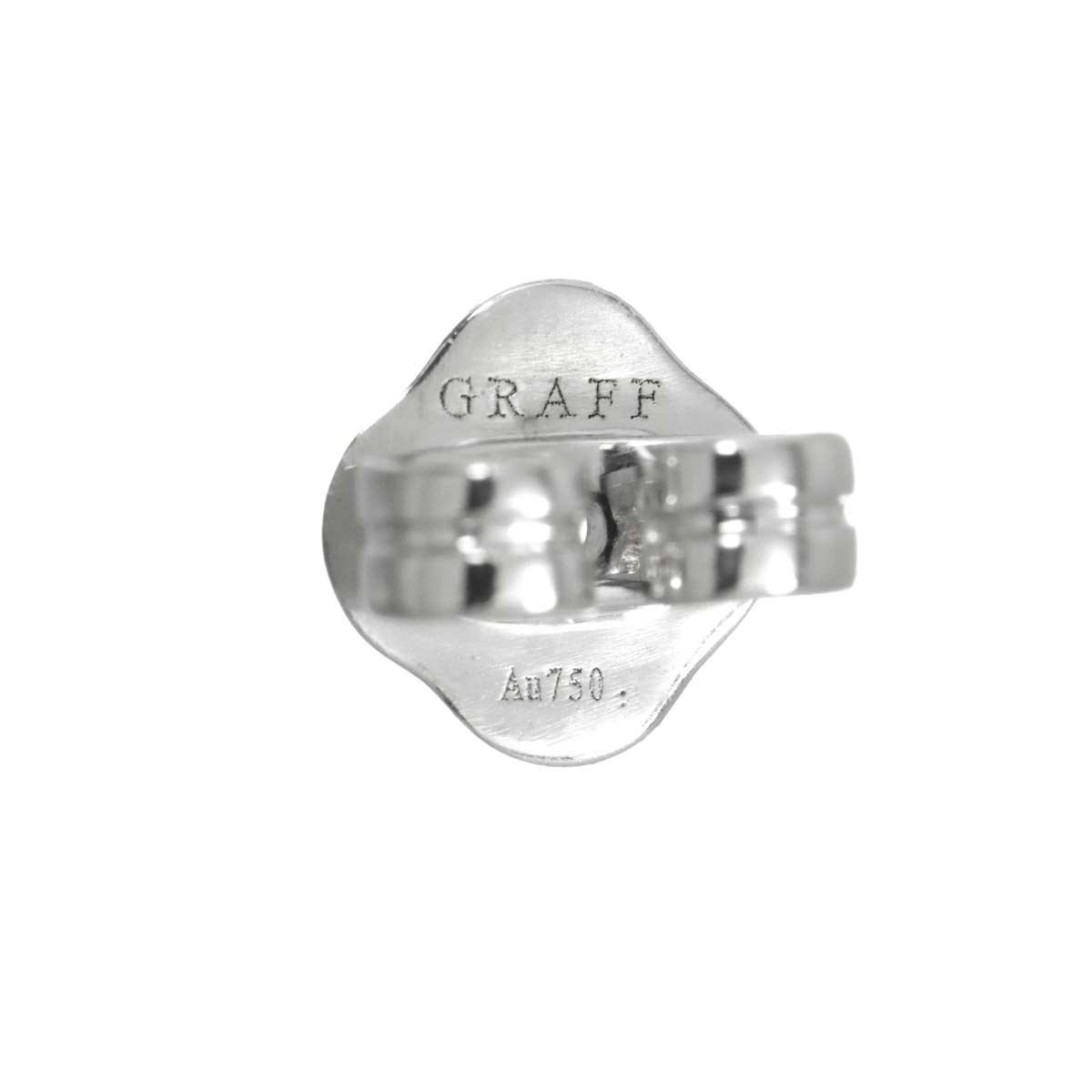 Pave butterfly Diamond Earrings Pierced 18K WG 750