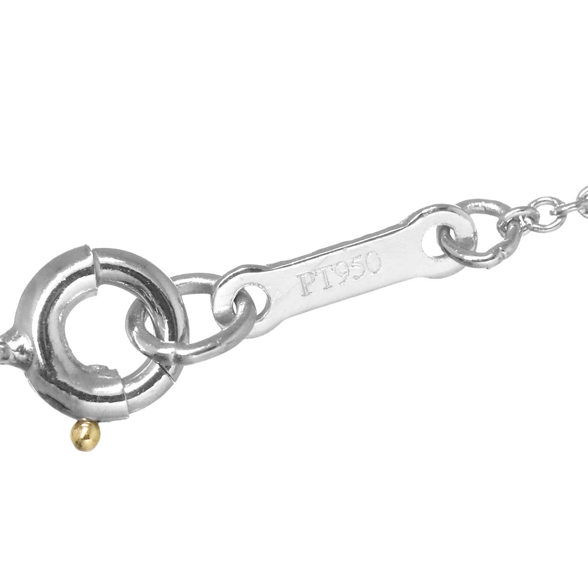 Open Heart Necklace Platinum