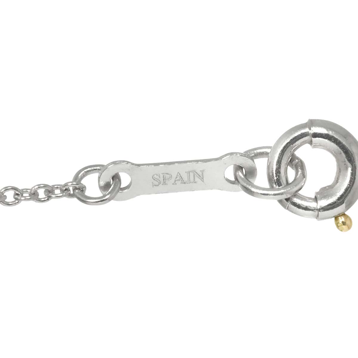 Open Heart Necklace Platinum