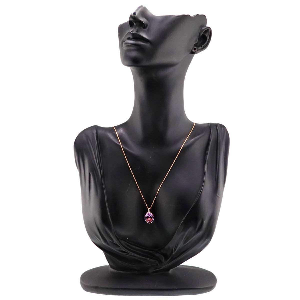Amethyst Necklace 18K Pink Gold 750
