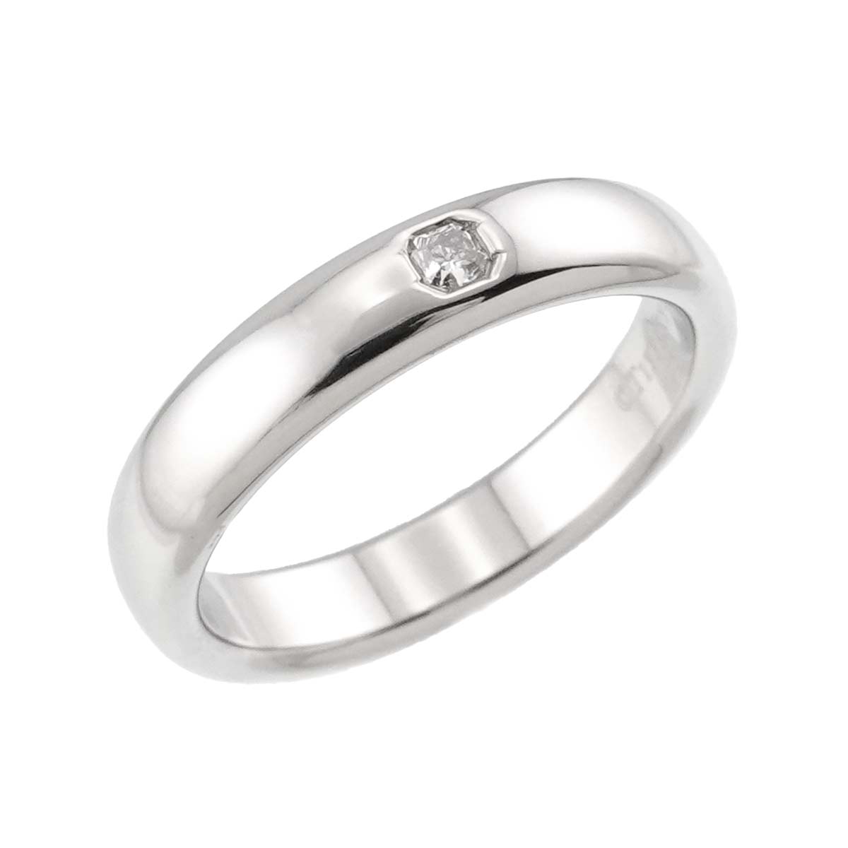 Diamond Band Ring Pt Platinum size6-6.25(US)