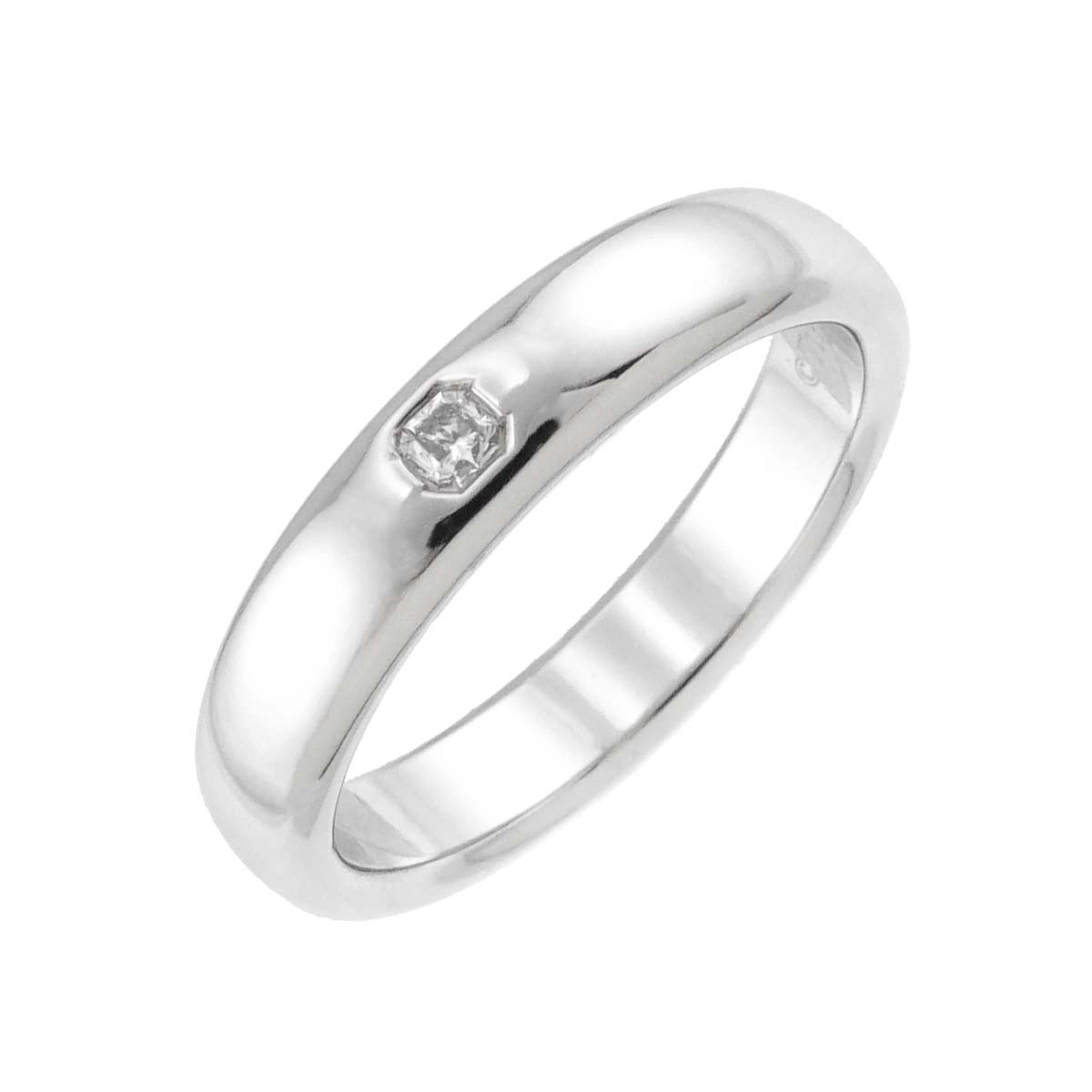 Diamond Band Ring Pt Platinum size6-6.25(US)