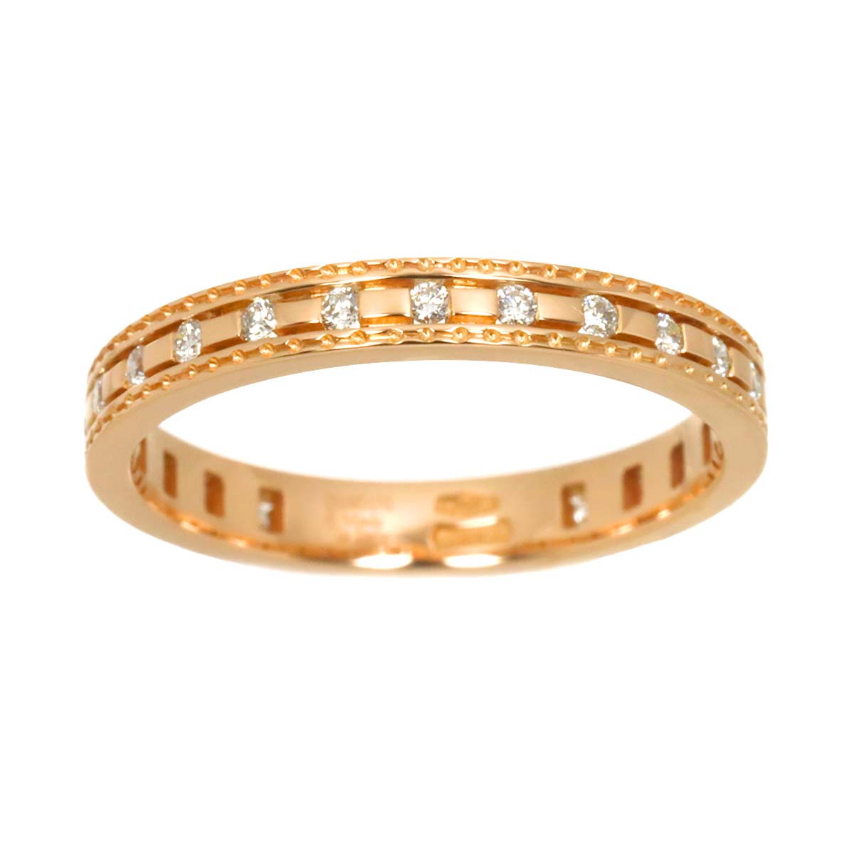 Belle Epoque Diamond Ring 18K Pink Gold 750 size5-5.25(US)