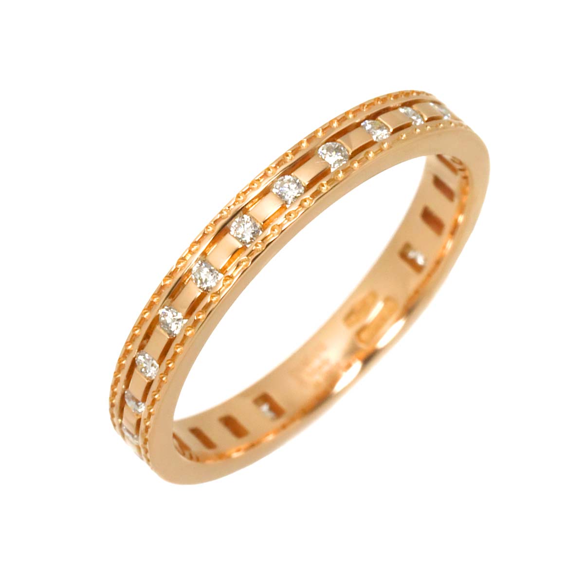 Belle Epoque Diamond Ring 18K Pink Gold 750 size5-5.25(US)