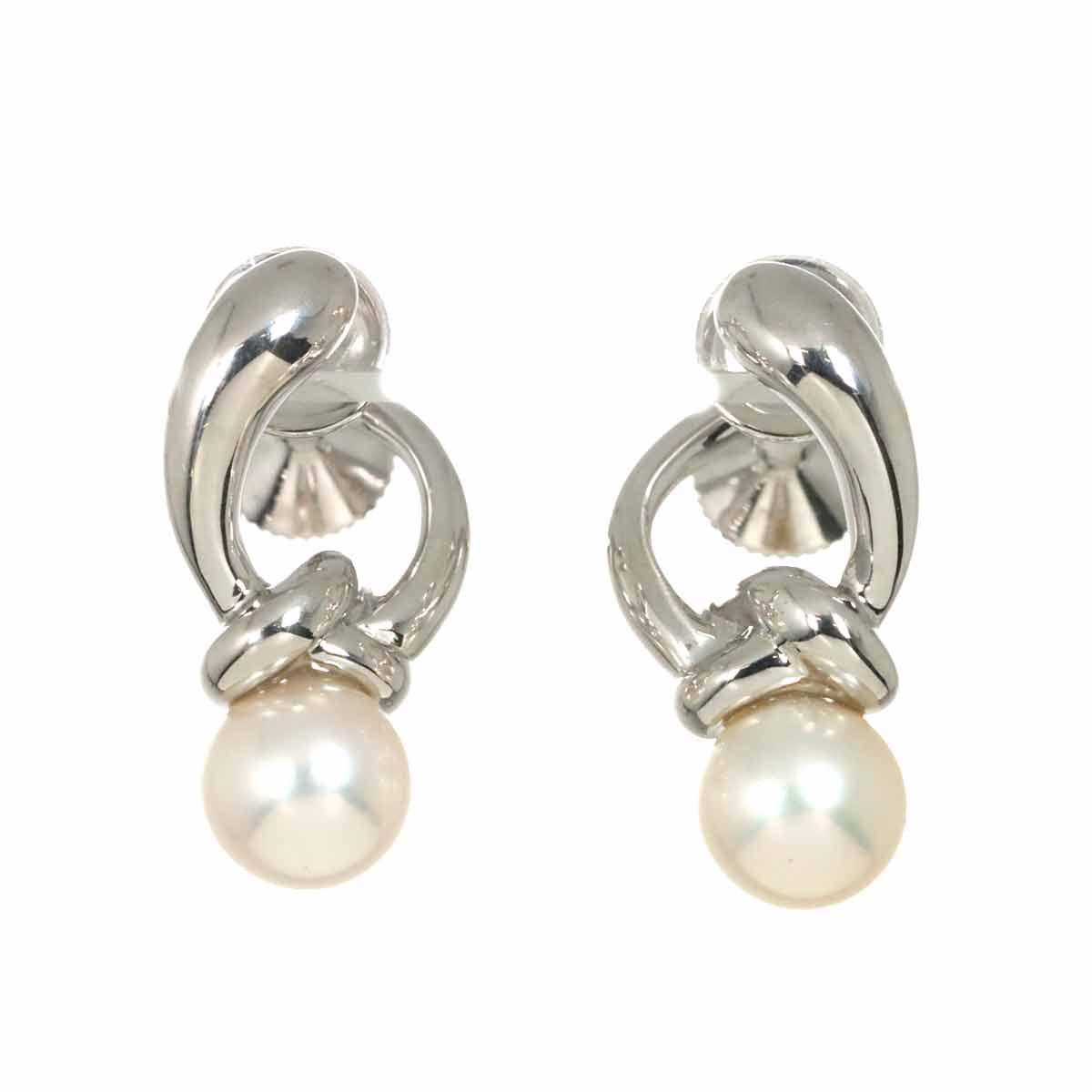 Akoya Pearl 5.5mm Earrings 18K WG 750
