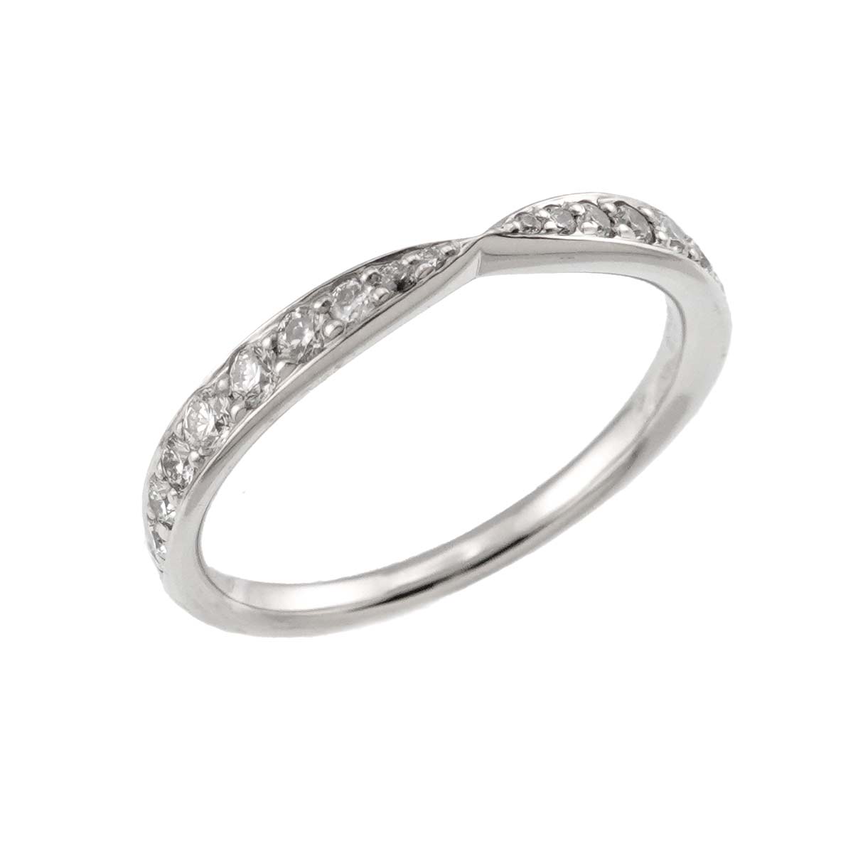 Harmony Band Ring Diamond Pt Platinum size4.75-5(US)