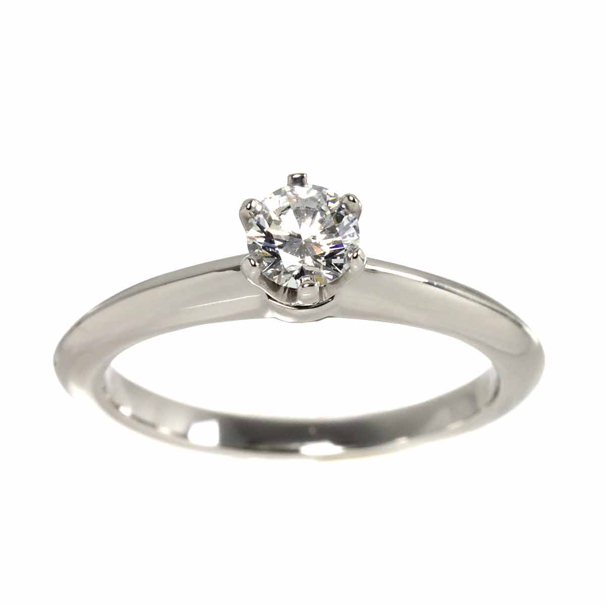 Diamond 0.31ct D/VS1/3EX Ring Pt 4.75-5(US)