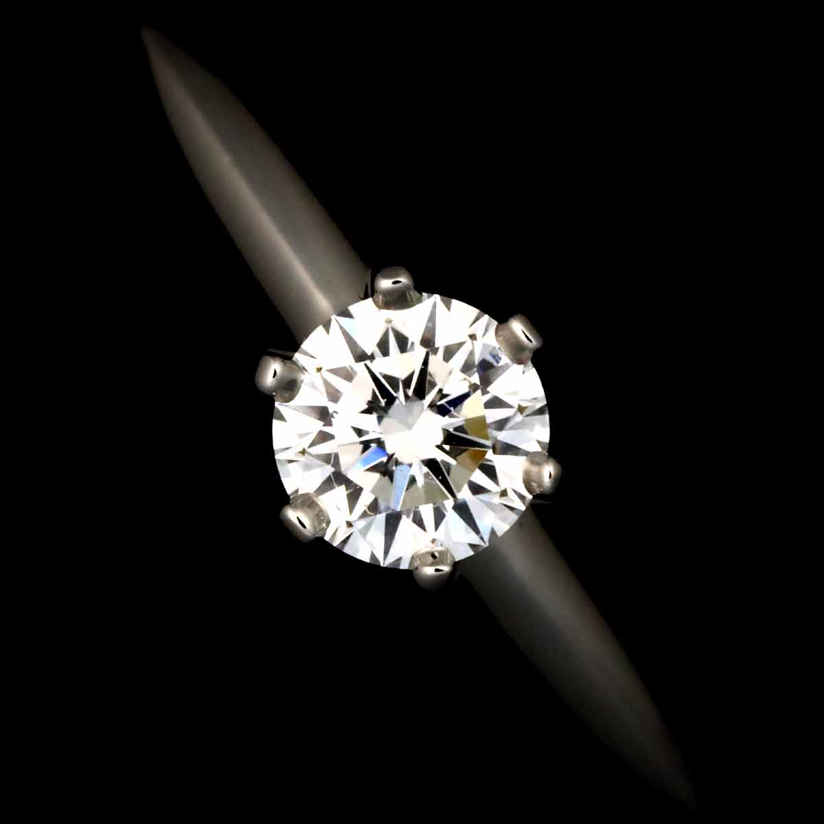 Diamond 0.31ct D/VS1/3EX Ring Pt 4.75-5(US)