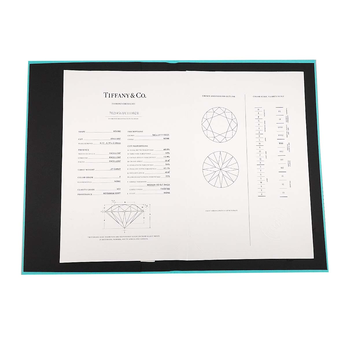 By The Yard Diamond 0.27ct F/VS1/3EX Necklace Platinum