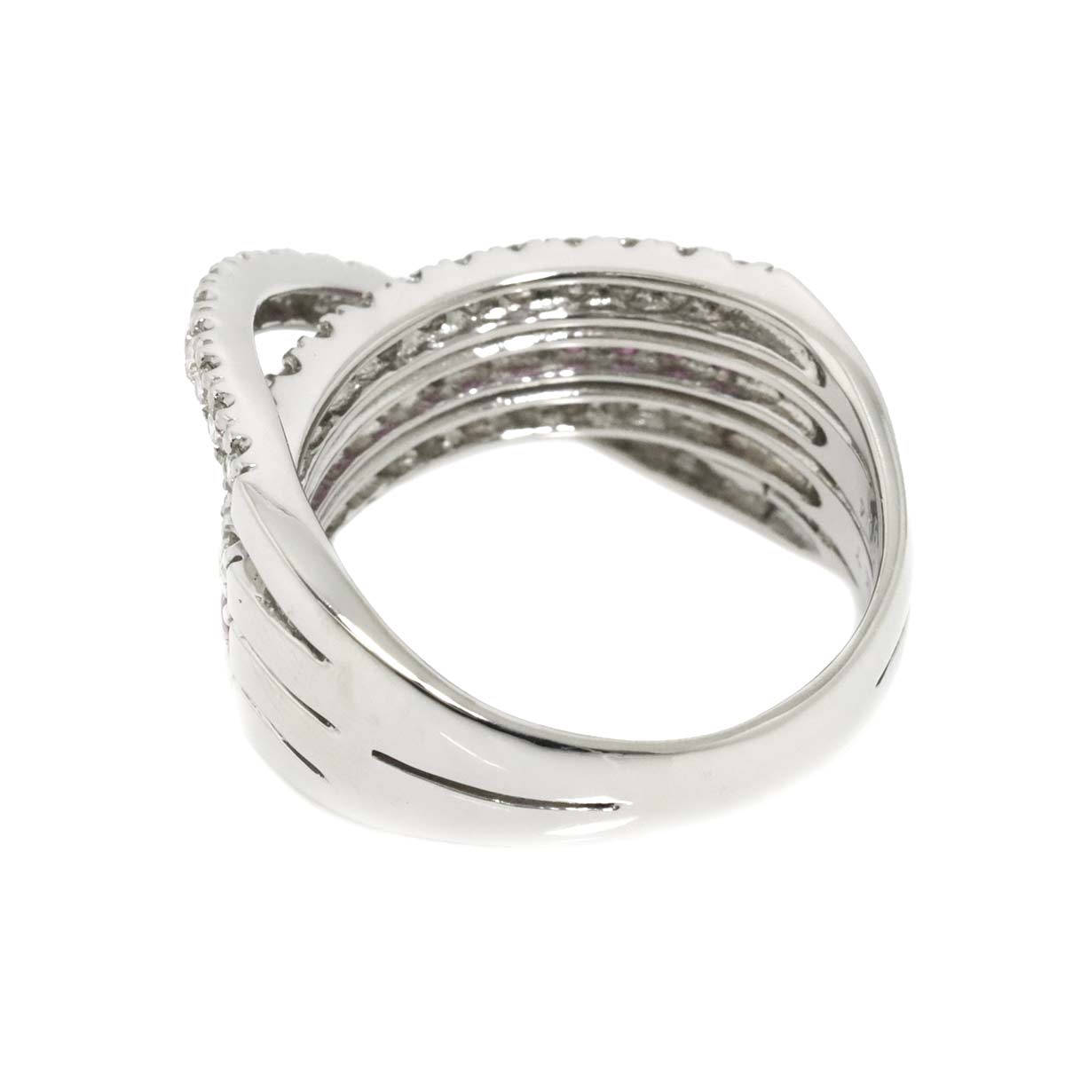 Sapphire 0.47ct Diamond 1.04ct Ring Pt Platinum size8.75-9(US)