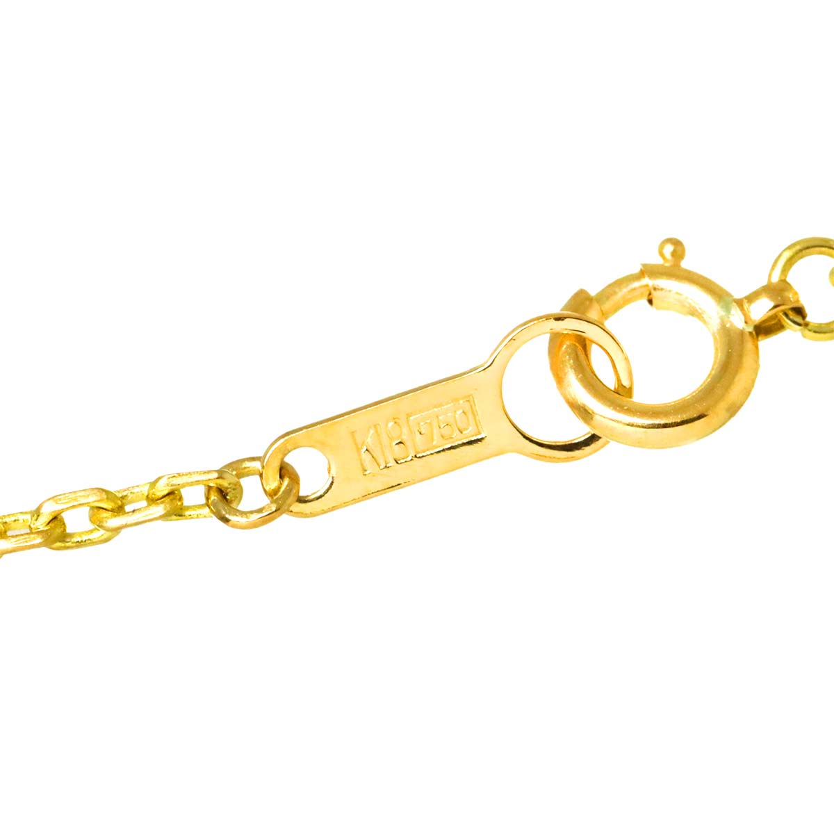 Diamond 0.75ct Necklace 18K K18 PG YG Pink Yellow Gold