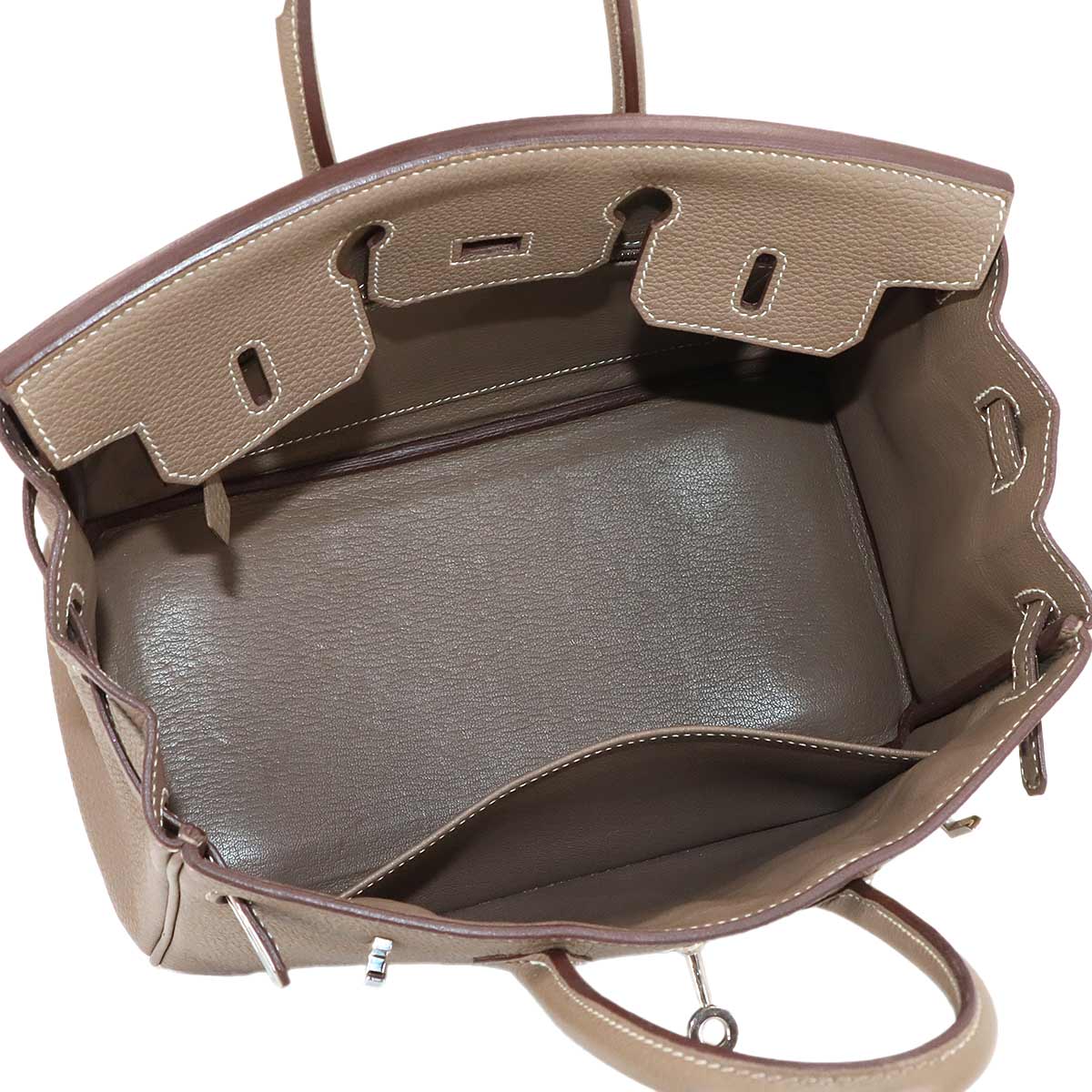 Birkin 25 Hand Bag Togo Etoupe Purse