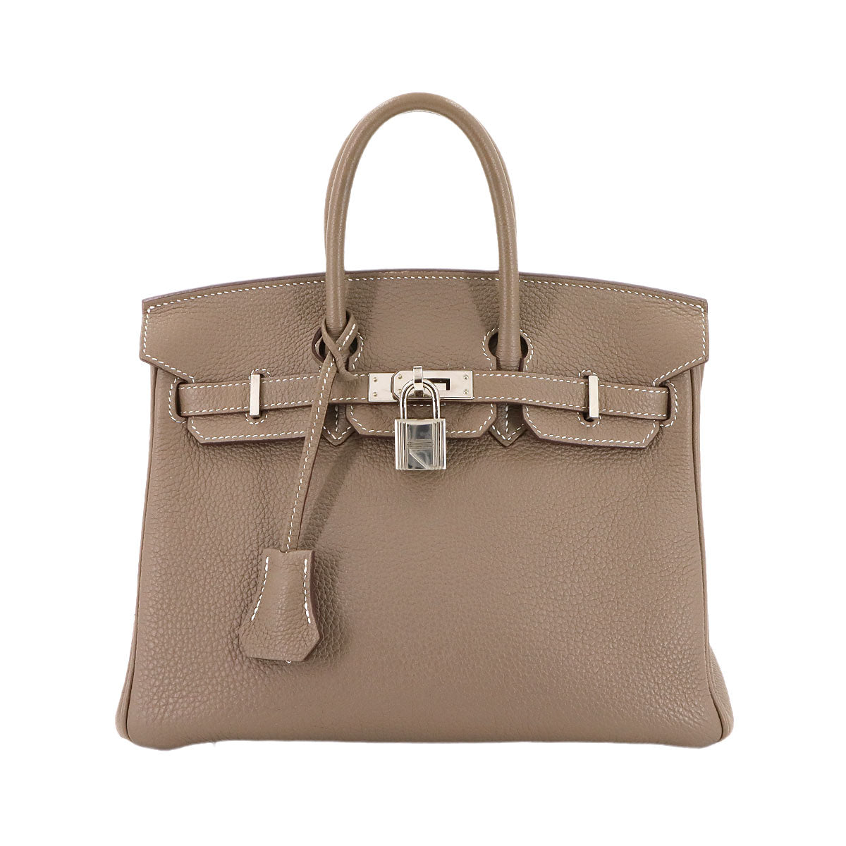 Birkin 25 Hand Bag Togo Etoupe Purse