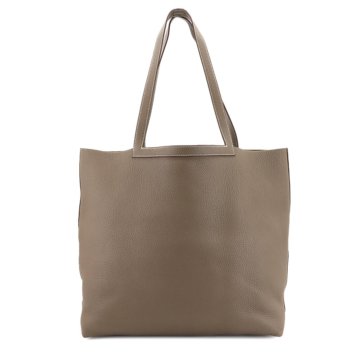 Cabasellier 46 Tote Bag Taurillon Clemence Etoupe Purse