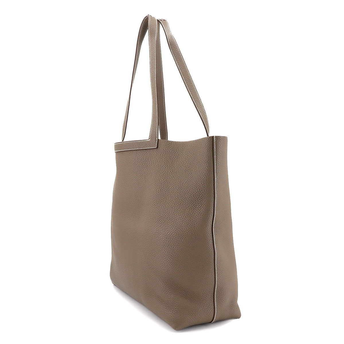 Cabasellier 46 Tote Bag Taurillon Clemence Etoupe Purse
