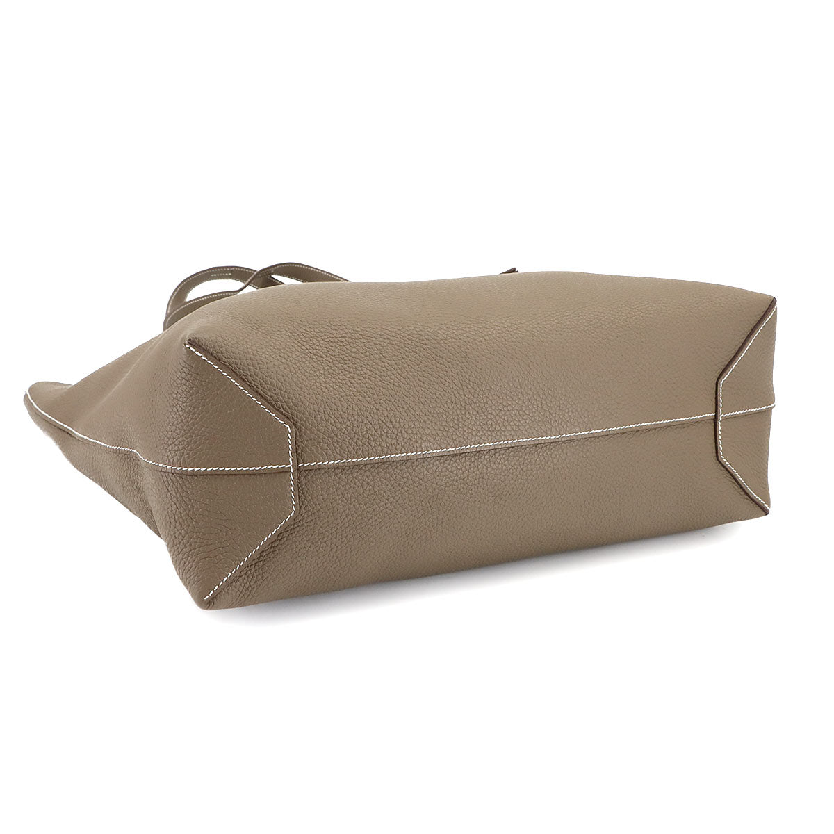 Cabasellier 46 Tote Bag Taurillon Clemence Etoupe Purse