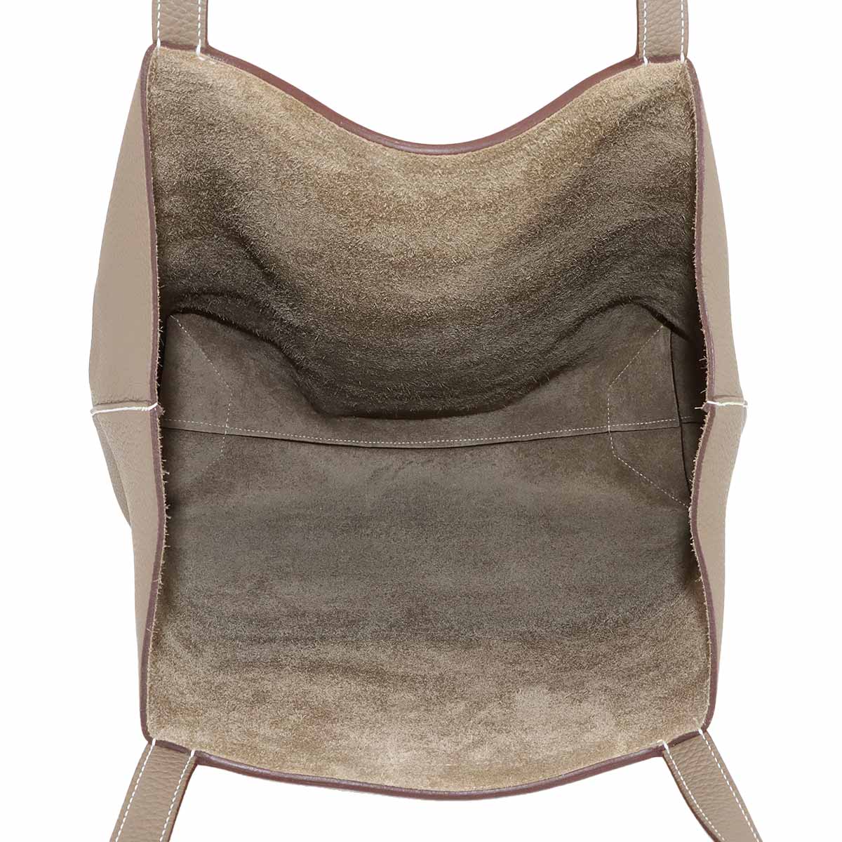 Cabasellier 46 Tote Bag Taurillon Clemence Etoupe Purse