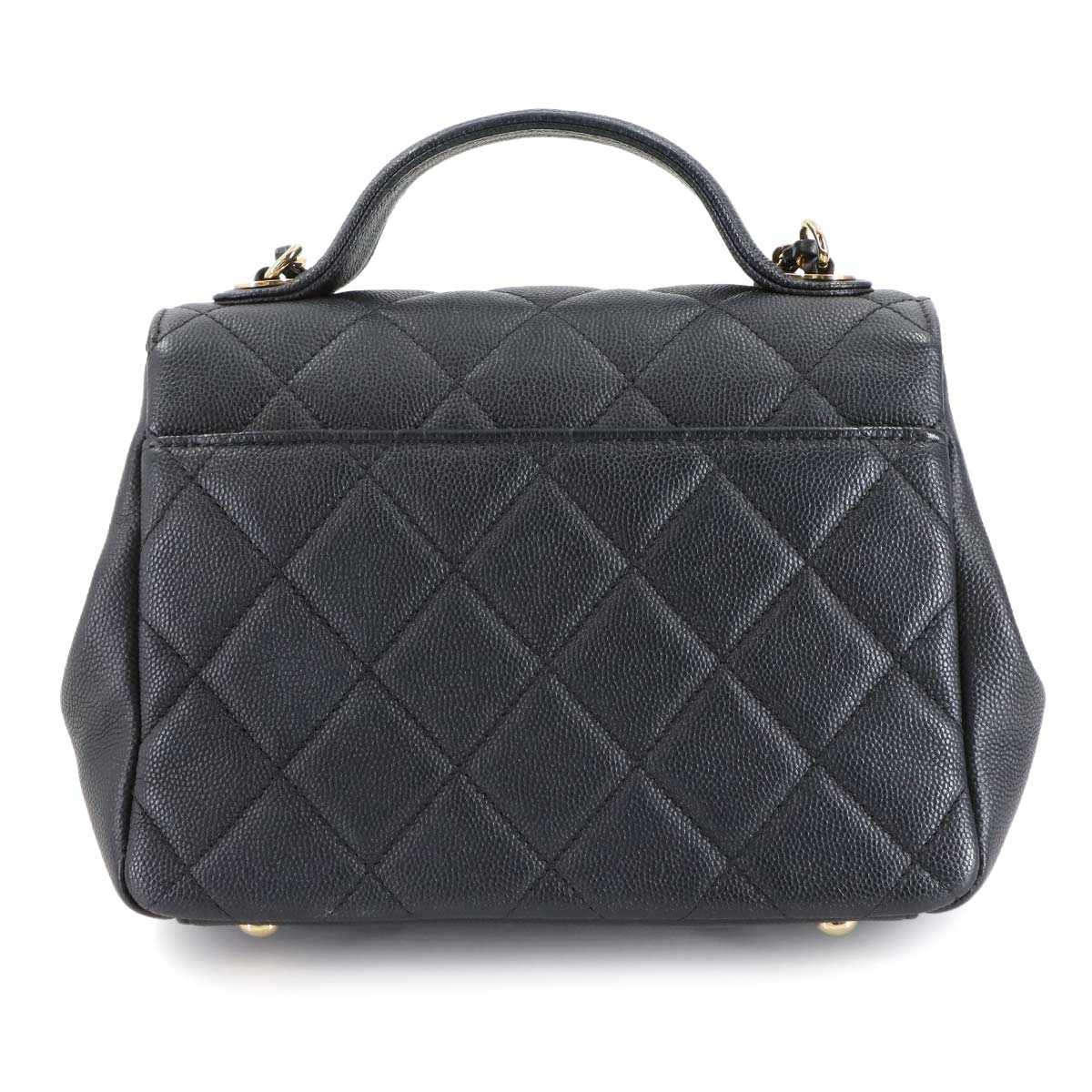 Matelasse Business Affinity Hand Chain Shoulder Bag Black A93749