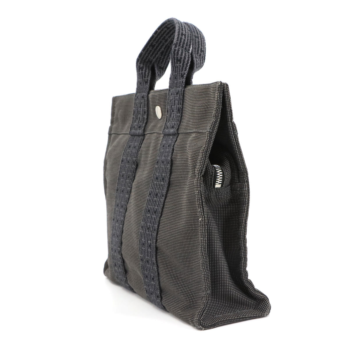 Herline Tote PM Bag Canvas Gray Unisex Purse