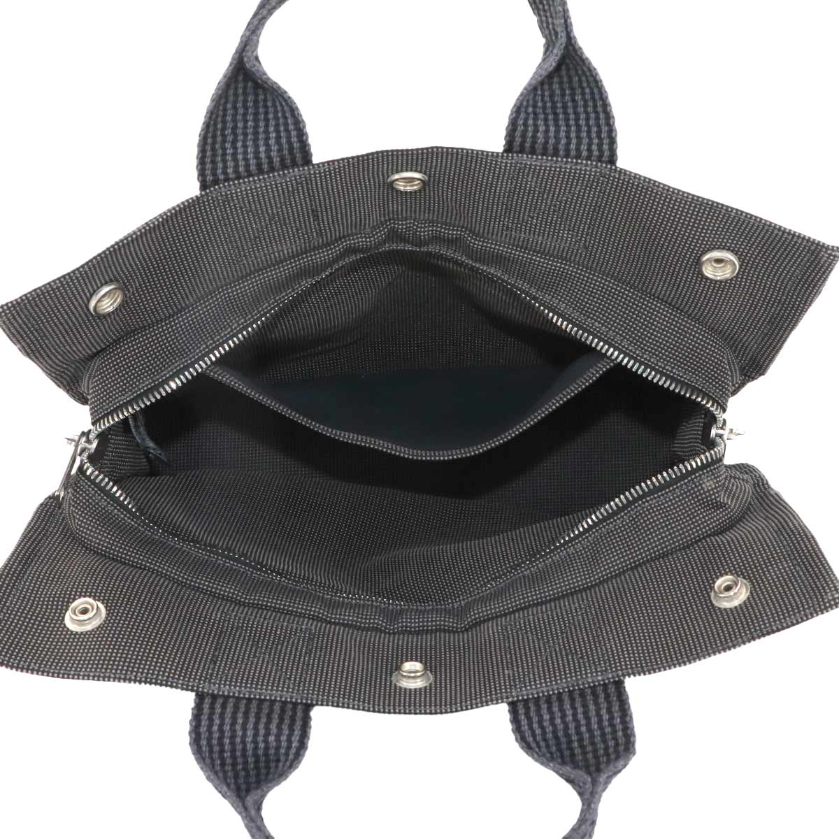 Herline Tote PM Bag Canvas Gray Unisex Purse