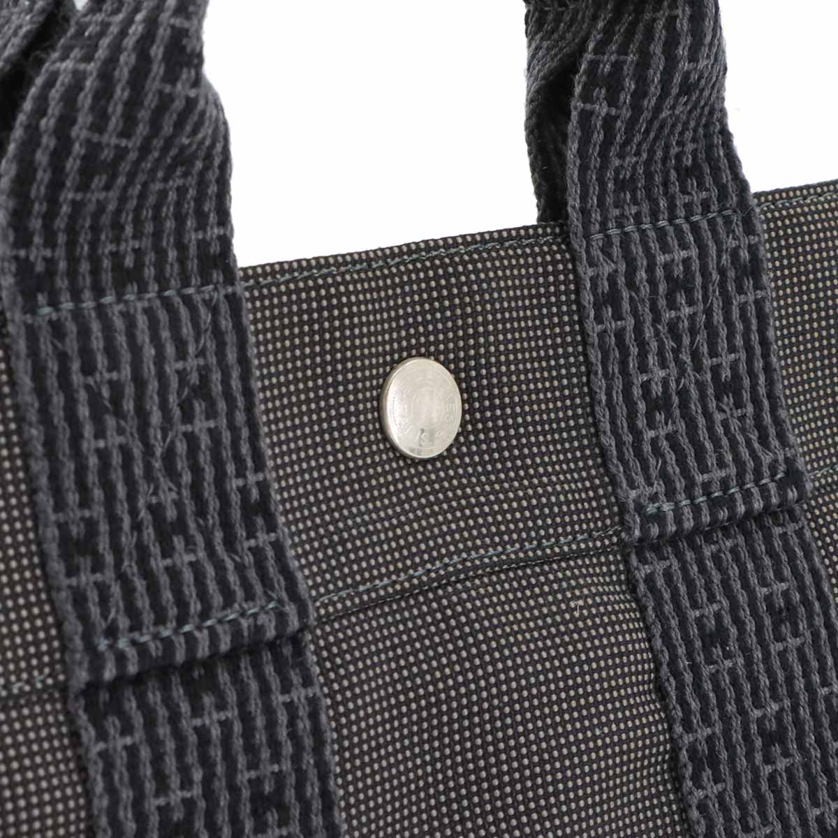 Herline Tote PM Bag Canvas Gray Unisex Purse