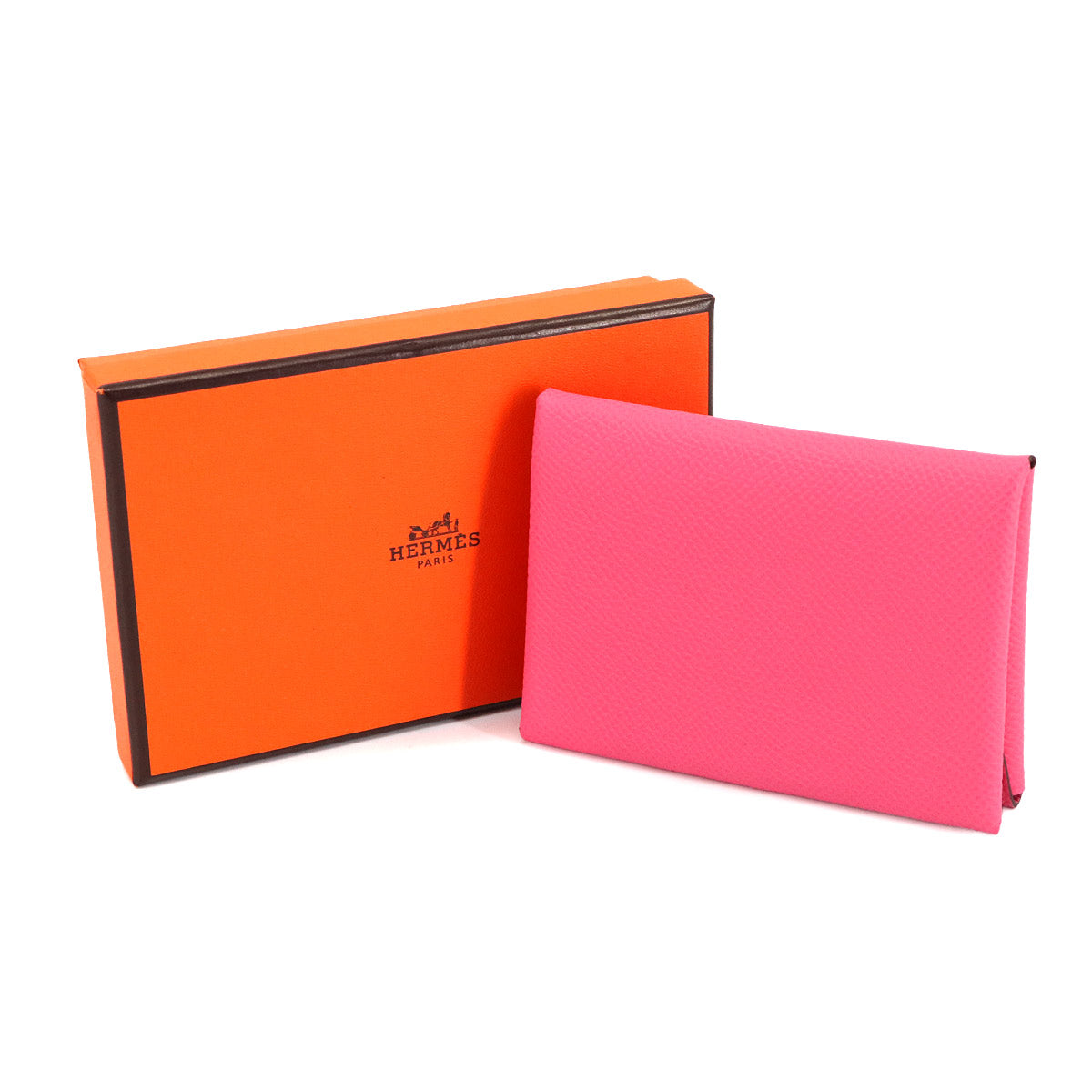 Calvi Duo Card Case Epsom Rose Azalee Purse