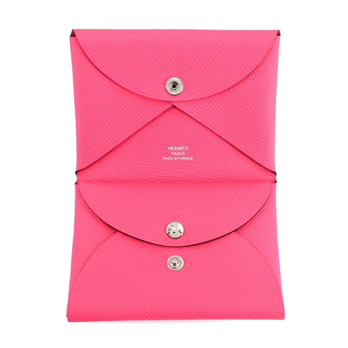 Calvi Duo Card Case Epsom Rose Azalee Purse