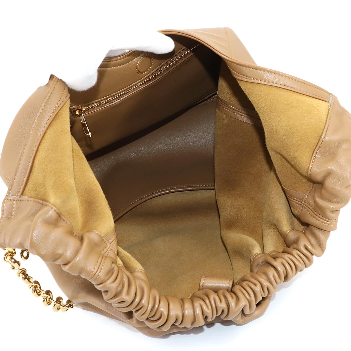 Squeeze Medium Shoulder Bag Leather Oak Purse Brown